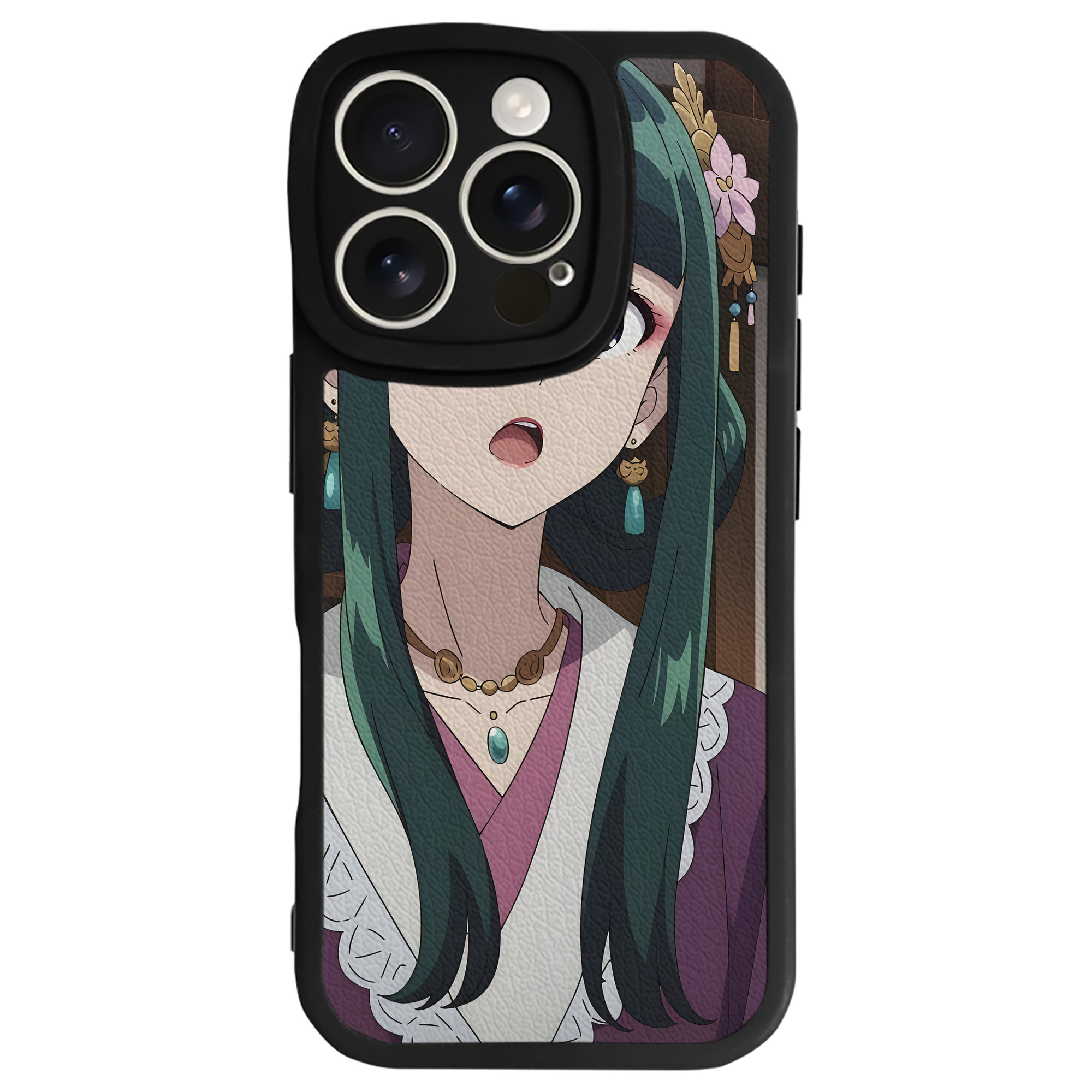 （画像用） 薬屋のひとりごと The Apothecary Diaries 【iPhone 16シリーズ対応】シリコンスマホケース（レザー調） 材質：シリコン